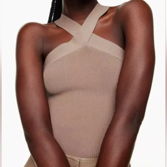 Aritzia Babaton Sculpt Knit Criss Cross Tank - Picture 4 of 6